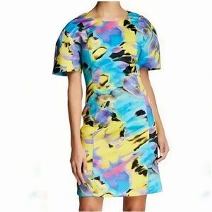Love Moschino Abstract Tie Dye Shift Dress